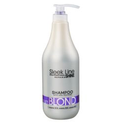 SLEEK LINE VIOLET BLOND - РЕГЕНЕРИРАЩ ШАМПОАН ЗА ЛИЛАВИ ОТТЕНЪЦИ С КОПРИНЕНИ ПРОТЕИНИ, КОЕНЗИМ Q10 И СЕРАМИДИ 1000мл