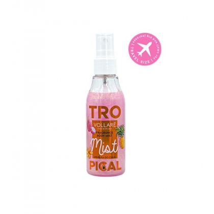VOLLARE BODY MIST TROPICAL - АРОМАТЕН, БЛЕСТЯЩ СПРЕЙ ЗА ТЯЛО - ТРОПИЧЕСКИ ПЛОДОВЕ 75мл