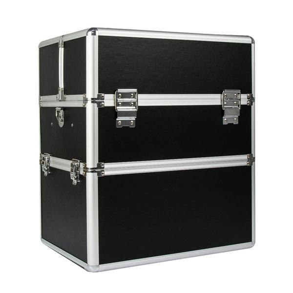 КОЗМЕТИЧЕН КУФАР XXL - ЧЕРЕН МАТ 39x25x35