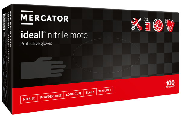Ръкавици MERCATOR IDEAL NITRILE MOTO  XL - 100бр