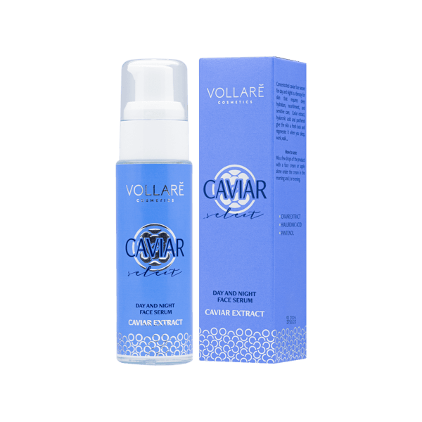 VOLLARE CAVIAR - ДНЕВНО-НОЩЕН СЕРУМ ЗА ЛИЦЕ С  ХАЙВЕР И ПЕПТИДИ 30мл