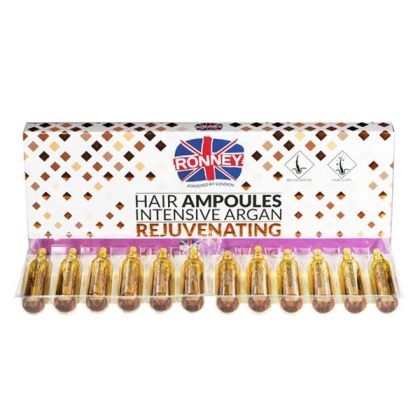 RONNEY - АМПУЛА ЗА ИНТЕНЗИВЕН БЛЯСЪК И ПОДХРАНВАНЕ С АРГАН 12х10мл