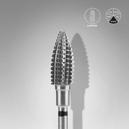 ТВЪРДОСПЛАВЕН НАКРАЙНИК STALEKS - ШИШАРКА ЧЕРЕН - ДИАМЕТЪР  6мм РАБОТНА ПЛОЩ 14мм