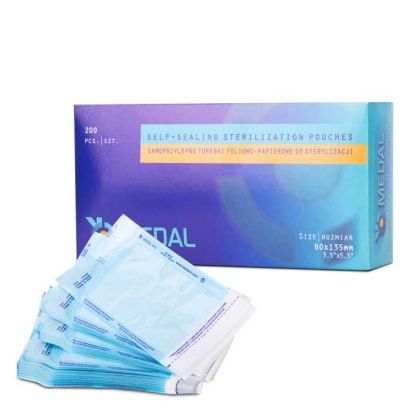 ПАКЕТИ ЗА СТЕРИЛИЗАЦИЯ НА ИНСТРУМЕНТИ - 90 х 135мм - 200бр