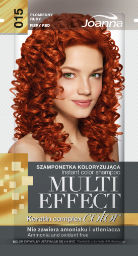 JOANNA MULTI EFFECT COLOR ШАМПОАН ОЦВЕТИТЕЛ №15 -  Огнено червено 35гр