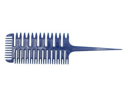 ГРЕБЕН ЗА КИЧУРИ PONIK`S СИН 24.2 х 6.5см / DG1160