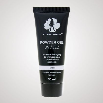 ALLEPAZNOKCIE POWDER GEL - №01 CLEAR - АКРИГЕЛ ПРОЗРАЧЕН - 30мл