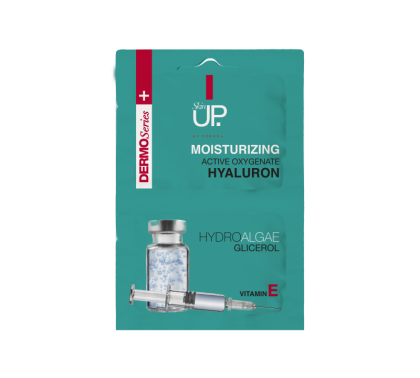 VERONA SKIN UP - EXPRESS LIFTING MASK - ОВЛАЖНЯВАЩА МАСКА ЗА ЛИЦЕ С АКТИВЕН ОКСИГИНИРАЩ ХИАЛУРОН,  ХИДРО-ВОДОРАСЛИ, ГЛИЦЕРОЛ И ВИТАМИН Е 2х5мл