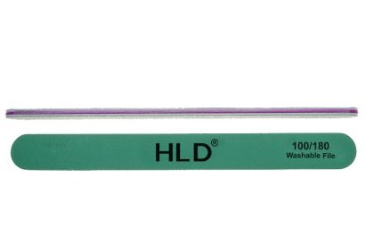 HLD - МИЕЩА СЕ ПИЛА ЗА НОКТИ ПРАВА ГРУБОСТ 100/180 - ЗЕЛЕНА