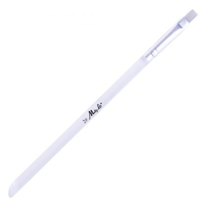 ЧЕТКА ЗА ГЕЛ # 2 КВАДРАТ - БЯЛ КОСЪМ