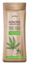 JOANNA CANNABIS SEED ШАМПОАН ЗА СУХА И СЛАБА КОСА С ЕКСТРАКТ ОТ КОНОПЕНО СЕМЕ И АЛОЕ 400мл