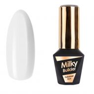 MOLLY LAC BASE MILKY BUILDER - МЛЕЧНА ИЗГРАЖДАЩА БАЗА ЗА ГЕЛ ЛАК SNOW - 10мл