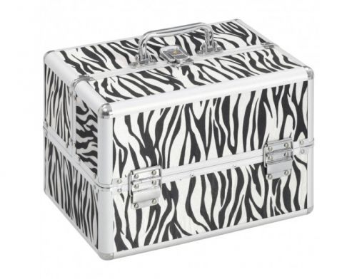 КОЗМЕТИЧЕН КУФАР XL - ЗЕБРА - 32x25x25см