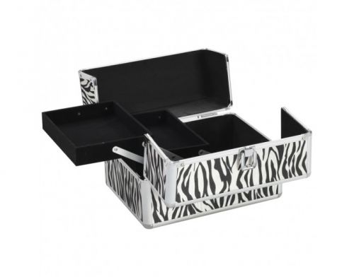 КОЗМЕТИЧЕН КУФАР XL - ЗЕБРА - 32x25x25см