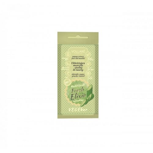 VEGEBAR FRESH ELIXIR - 2в1 ОСВЕЖАВАЩА ВЕГАН  СКРАБ-МАСКА ЗА ЛИЦЕ 8мл