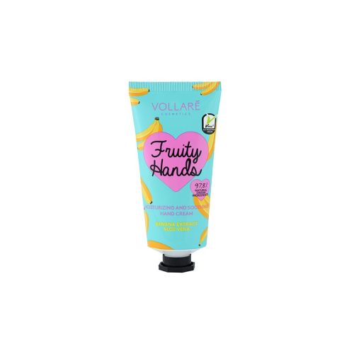 VERONA VOLLARE - FRUITY HANDS - ВЕГАН ОВЛАЖНЯВАЩ И УСПОКОЯВАЩ КРЕМ ЗА РЪЦЕ С БАНАН И АЛОЕ 50мл