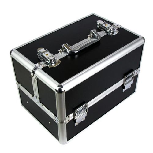 КОЗМЕТИЧЕН КУФАР M - ЧЕРЕН МАТ №1279 30x20x20