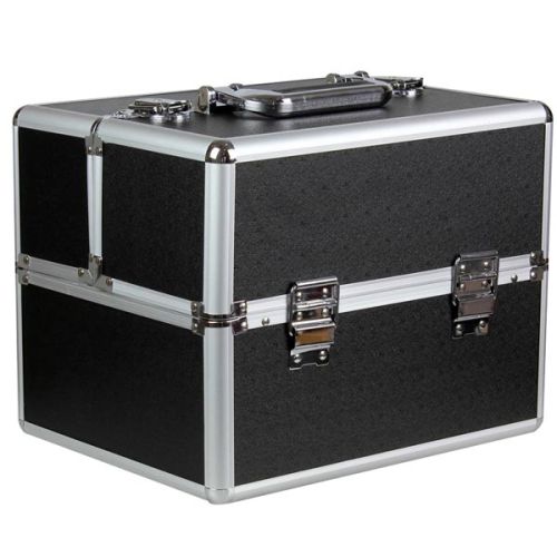 КОЗМЕТИЧЕН КУФАР XL - ЧЕРЕН МАТ №5399 - 33x25x25см