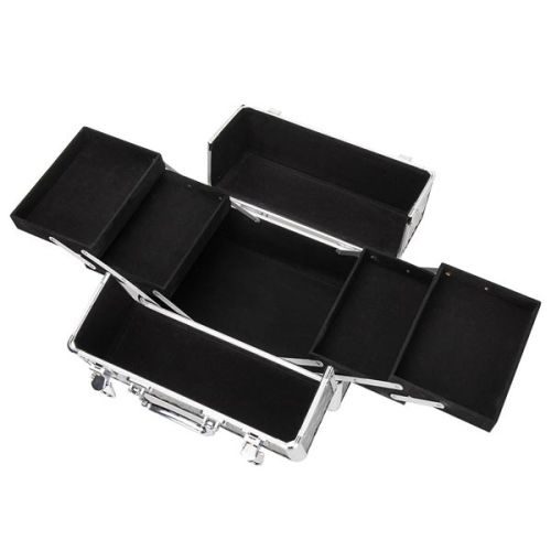 КОЗМЕТИЧЕН КУФАР XL - ЧЕРЕН МАТ №5399 - 33x25x25см