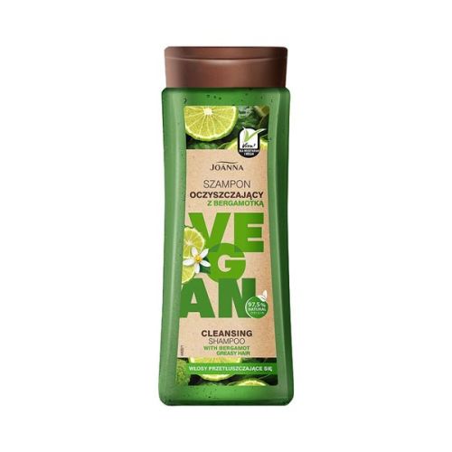 JOANNA VEGAN - ВЕГАН ПОЧИСТВАЩ ШАМПОАН ЗА МАЗНА КОСА С БЕРГАМОНТ 300гр