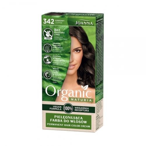JOANNA NATURIA ORGANIC - БЕЗАМОНЯЧНА БОЯ ЗА КОСА №342 Кафе