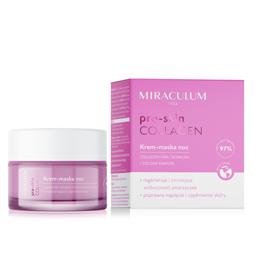 MIRACULUM PRO-SKIN COLLAGEN - НОЩНА КРЕМ-МАСКА С КОЛАГЕН ПРОТИВ БРЪЧКИ 50мл