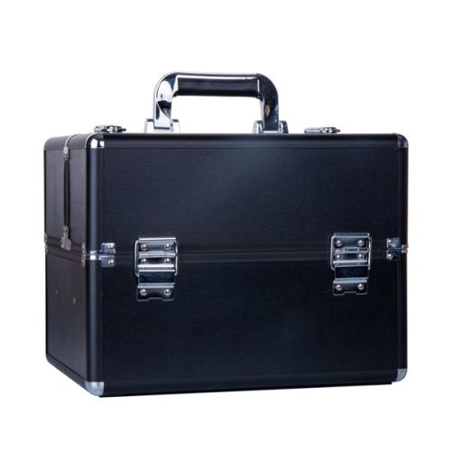 КОЗМЕТИЧЕН КУФАР XXL - ЧЕРЕН МАТ №2070 - 25x33x33 см