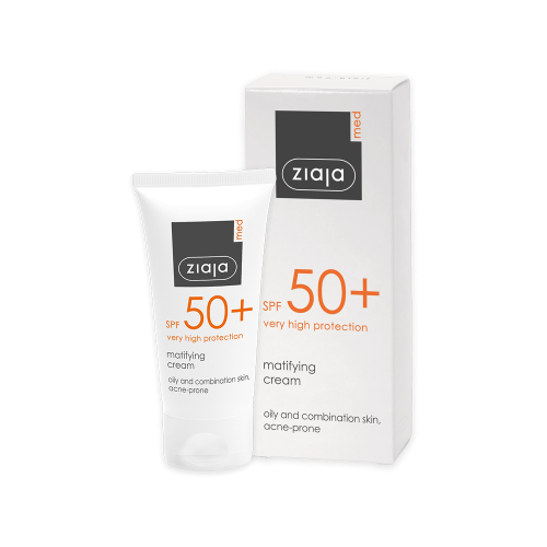ZIAJA MED - МАТИРАЩ КРЕМ ЗА МАЗНА КОЖА С SPF50 50мл