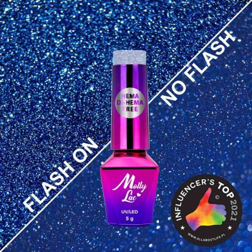 MOLLY LAC FLASHING LIGHTS - ГЕЛ ЛАК №602- MADE IN HEAVEN - 5мл
