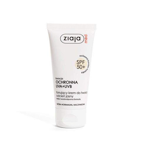 ZIAJA MED - ТОНИРАЩ КРЕМ ЗА НОРМАЛНА КОЖА И РАЗШИРЕНИ КАПИЛЯРИ С SPF50 Light tone 50мл