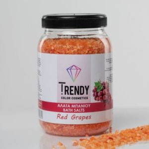 TRENDY - СОЛИ ЗА ПЕДИКЮР  С АРОМАТ НА ЧЕРВЕНО ГРОЗДЕ  1000гр