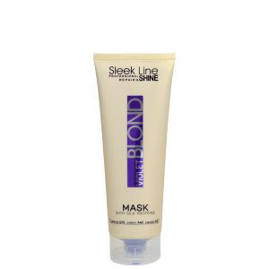 SLEEK LINE VIOLET BLOND - РЕГЕНЕРИРАЩА МАСКА ЗА ЛИЛАВИ ОТТЕНЪЦИ С КОПРИНЕНИ ПРОТЕИНИ, КОЕНЗИМ Q10 И СЕРАМИДИ 250мл