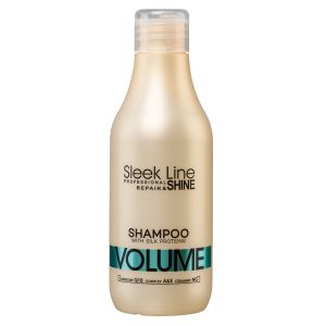 SLEEK LINE VOLUME - ШАМПОАН ЗА ТЪНКИ И НЕЖНИ КОСИ, ПРИДАВАЩ ОБЕМ С КОПРИНЕНИ ПРОТЕИНИ, КОЕНЗИМ Q10 И СЕРАМИДИ 300мл
