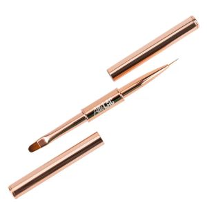 ДВУСТАННА ЧЕТКА ЗА ГЕЛ #6 ОВАЛ 9мм - ALLE LAC