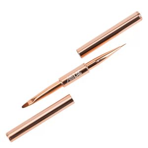 ДВУСТАННА ЧЕТКА ЗА ГЕЛ #4 ОВАЛ 7мм - ALLE LAC