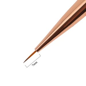 ДВУСТАННА ЧЕТКА ЗА ГЕЛ #4 ОВАЛ 7мм - ALLE LAC