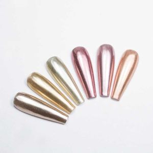 ДЕКОРАТИВНА ПУДРА ЗА НОКТИ С ОГЛЕДАЛЕН ЕФЕКТ №3 - 6 ЦВЯТА - 3г