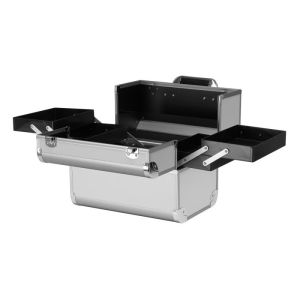 КОЗМЕТИЧЕН КУФАР - L - SC40 - 31х21х26.5см - СРЕБЪРЕН