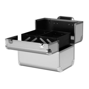 КОЗМЕТИЧЕН КУФАР - L - SC40 - 31х21х26.5см - СРЕБЪРЕН