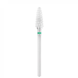 КЕРАМИЧНЕН НАКРАЙНИК - ЗАОБЛЕН КОНУС - 5.5мм - ЗЕЛЕН