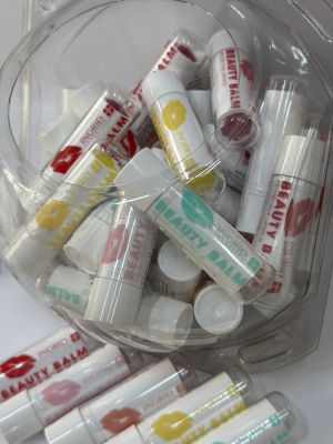 БАЛСАМ ЗА УСТНИ - 40бр  В ПРОМО СФЕРА - 5 АРОМАТА МИКС