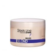 SLEEK LINE BLOND - МАТИРАЩА МАСКА ЗА РУСИ, СИВИ И ИЗСВЕТЛЕНИ КОСИ С КОПРИНЕНИ ПРОТЕИНИ, КОЕНЗИМ Q10 И СЕРАМИДИ 250мл