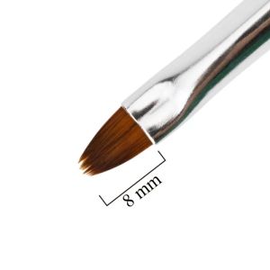 ОВАЛНА ЧЕТКА ЗА ГЕЛ 8мм - NTN PREMIUM