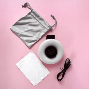 DUO GEL LED-RING ЛУПА-ОБЕКТИВ ЗА ТЕЛЕФОН  x15