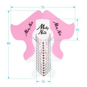 ПЛАСТИЧНИ ФОРМИ ЗА ИЗГРАЖДАНЕ PVC - MOLLY LAC - РОЗИВИ+ КУТИЯ 500бр