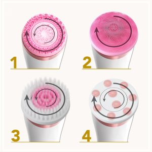 ЧЕТКА ЗА ЛИЦЕ 4 В 1 - LUMINEO PRO HOME SPA + ГЕЛ ЗА АКНЕИЧНА КОЖА 100 мл - РОЗОВА