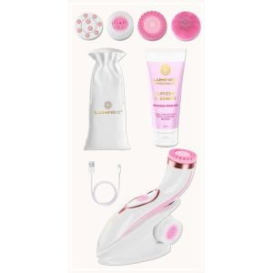 ЧЕТКА ЗА ЛИЦЕ 4 В 1 - LUMINEO PRO HOME SPA + ГЕЛ ЗА АКНЕИЧНА КОЖА 100 мл - РОЗОВА