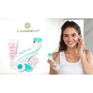 ЧЕТКА ЗА ЛИЦЕ 4 В 1 - LUMINEO PRO HOME SPA + ГЕЛ ЗА АКНЕИЧНА КОЖА - 100мл - ТЮРКОАЗ