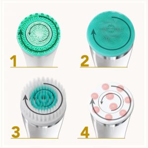 ЧЕТКА ЗА ЛИЦЕ 4 В 1 - LUMINEO PRO HOME SPA + ГЕЛ ЗА ЧУВСТВИТЕЛНА КОЖА 100 мл - ТЮРКОАЗ