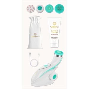 ЧЕТКА ЗА ЛИЦЕ 4 В 1 - LUMINEO PRO HOME SPA + ГЕЛ ЗА ЧУВСТВИТЕЛНА КОЖА 100 мл - ТЮРКОАЗ